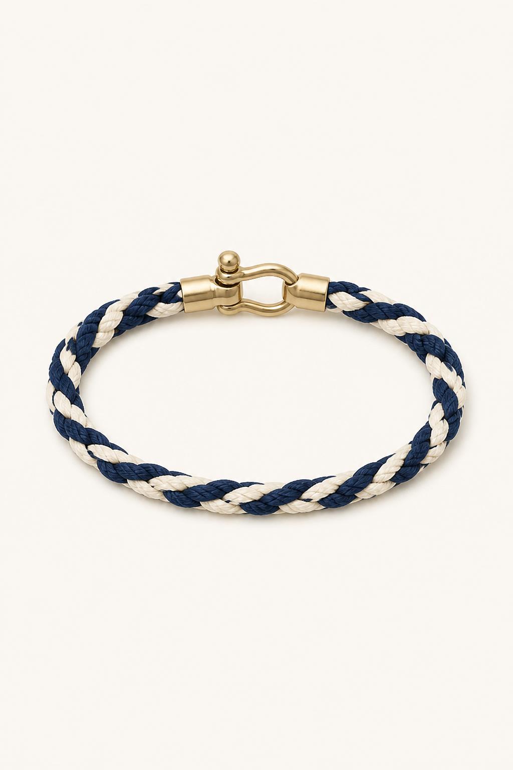 Braided Cotton Rope Bracelet front view