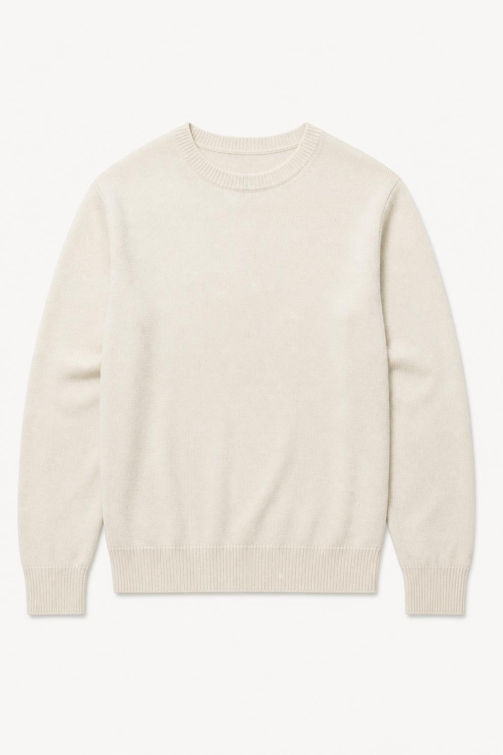 Cotton-Cashmere Crewneck front view