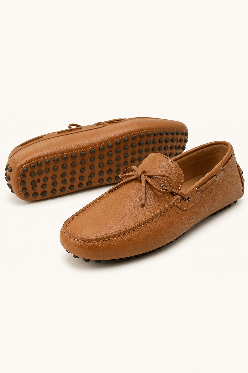 Italian Leather Driving Shoes detail view