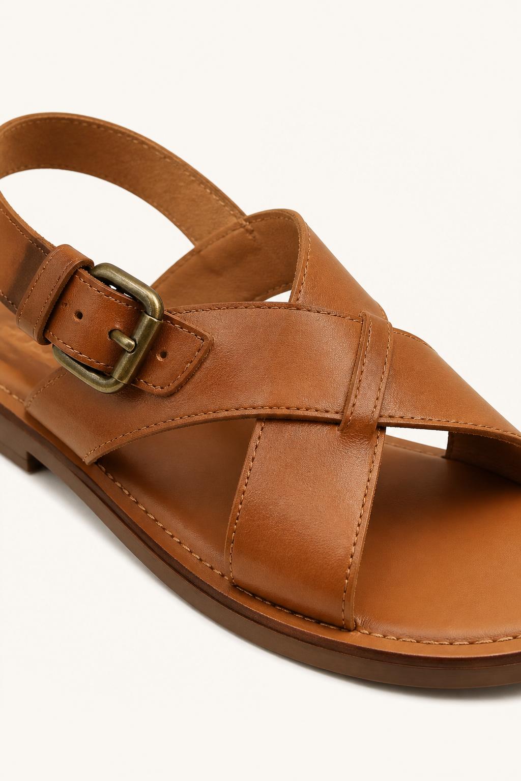 Italian Leather Sandals detail view