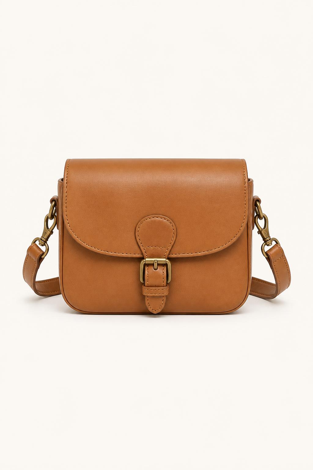 Leather Crossbody Bag front view